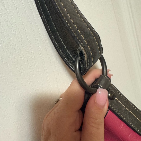 Coach Patchwork Shoulder Bag - Pink, Silver, Black - Picture 6 of 8